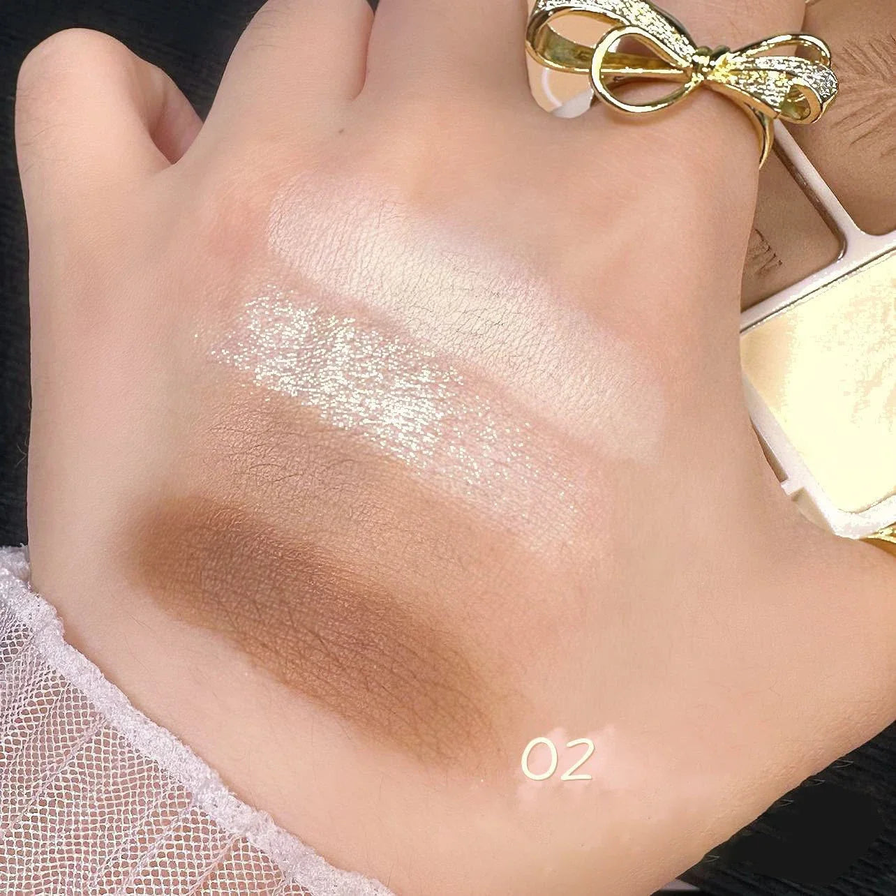 Matte Highlighter Palette Face Shading Grooming Powder Makeup 3D Nose Contouring Glow Brighten Contour Shimmer Powder Cosmetic
