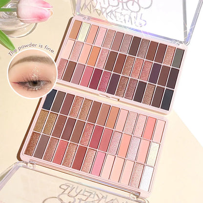 39 Color Eye Shadow Board, Matte Pearlescent, Sequins, A Multi-Purpose Plate, Waterproof Makeup Lasting