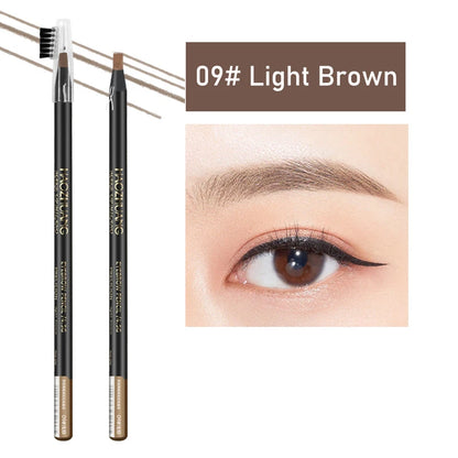 HAOZHUANG  8 Colors Pull Line Eyebrow Pencils with Soft Brush Waterproof Long Lasting Permanent Makeup Tattoo Accessories