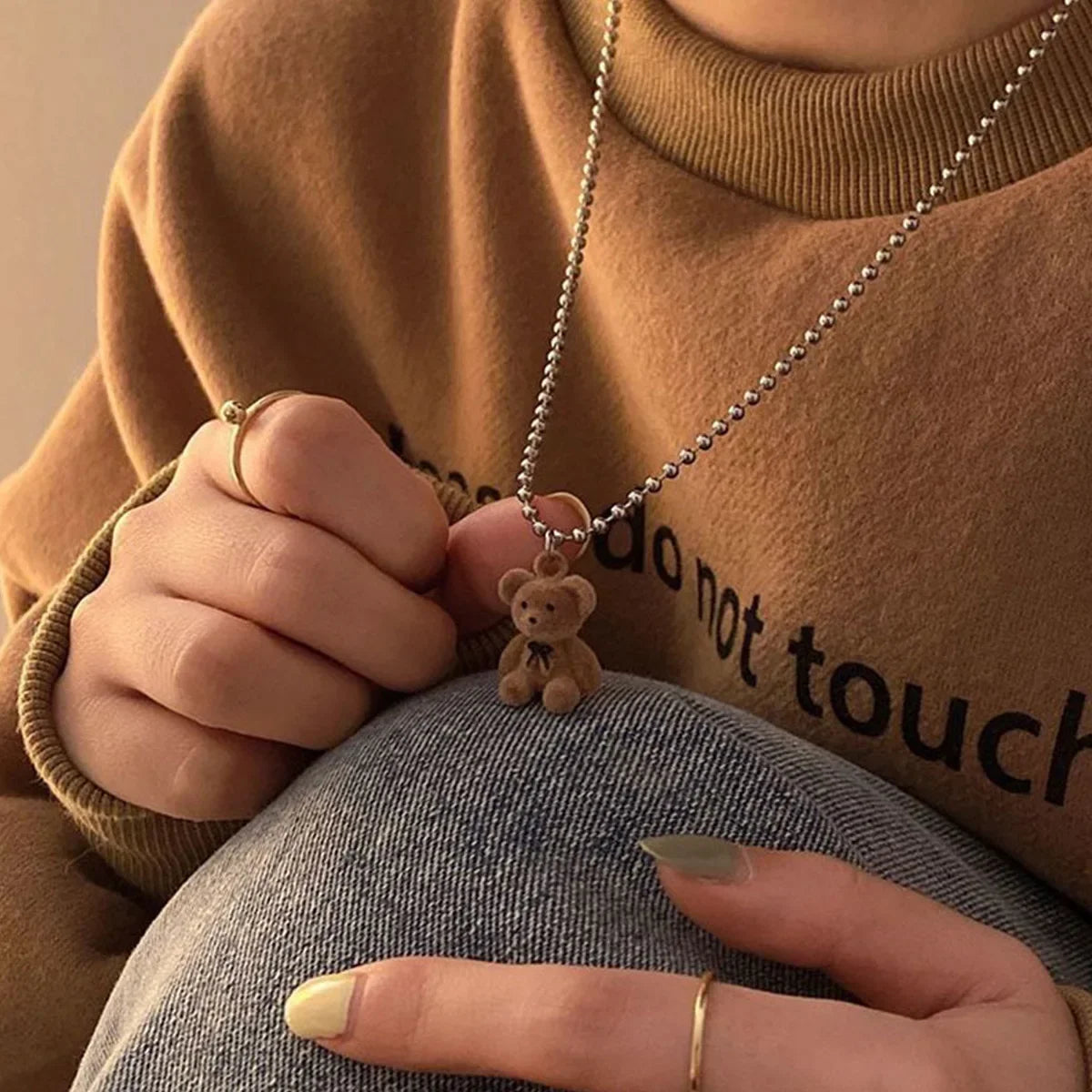 New Fashion Stainless Steel Peach Heart Pendant Y-Shaped Chain Tassel Necklace Women's High Quality Jewelry Party Gift Wholesale