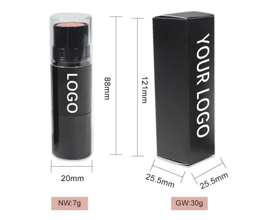 Private Label Blush Highlighter Concealer Stick Custom Bulk Long-lasting Non-fading Waterproof Covers Acne Marks Face Makeup