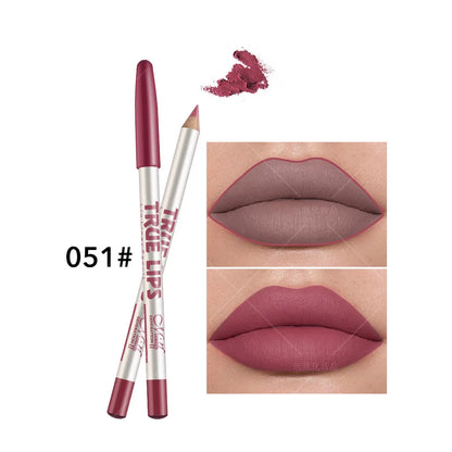 12 color Wood Lip Liner Pencil Long Lasting waterproof Matte Red Lip Pencil Lipstick Pencil Permanent Makeup Tattoo Accessories