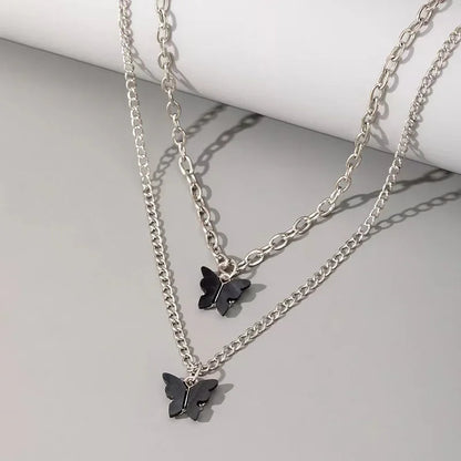 New Fashion Stainless Steel Peach Heart Pendant Y-Shaped Chain Tassel Necklace Women's High Quality Jewelry Party Gift Wholesale