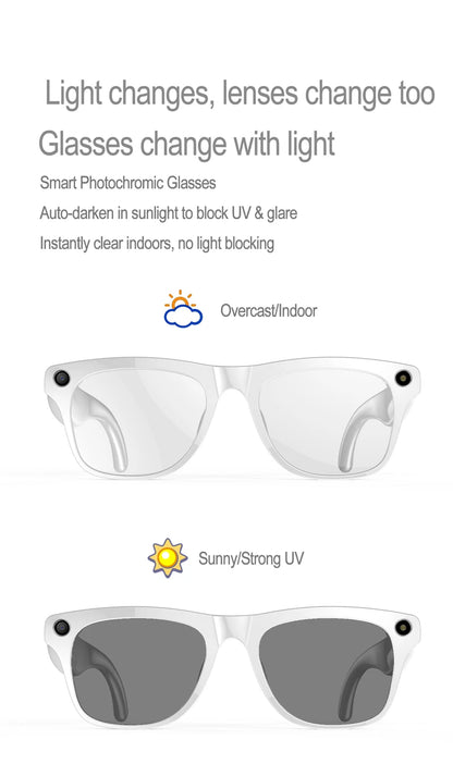 Xiaomi Mijia 4K HD Color Changing AI Smart Glasses Chat GPT 100MP Camera Bluetooth Call Voice Assistant  Control Smart Glasses