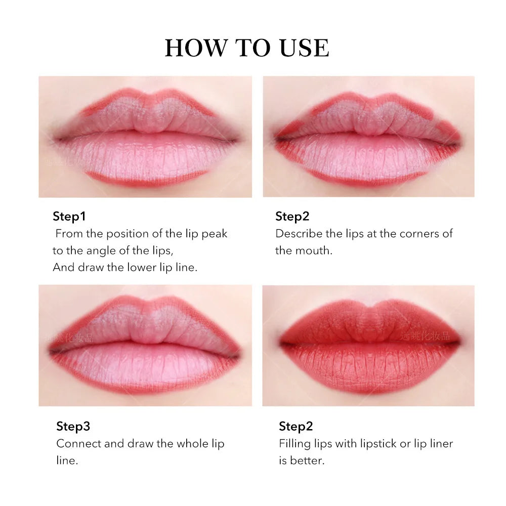 12 color Wood Lip Liner Pencil Long Lasting waterproof Matte Red Lip Pencil Lipstick Pencil Permanent Makeup Tattoo Accessories