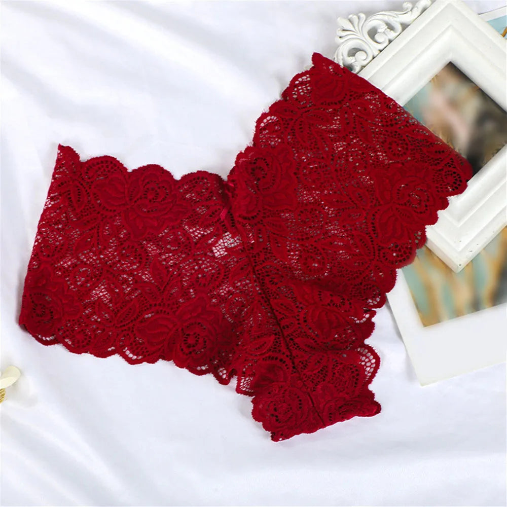 3PCS/Set Sexy Lace Seamless Cotton Brazilian Panties Women Ribbed Intimates Breathable Panties Low Waist Female Cotton Underwear