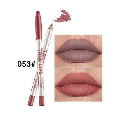 12 color Wood Lip Liner Pencil Long Lasting waterproof Matte Red Lip Pencil Lipstick Pencil Permanent Makeup Tattoo Accessories