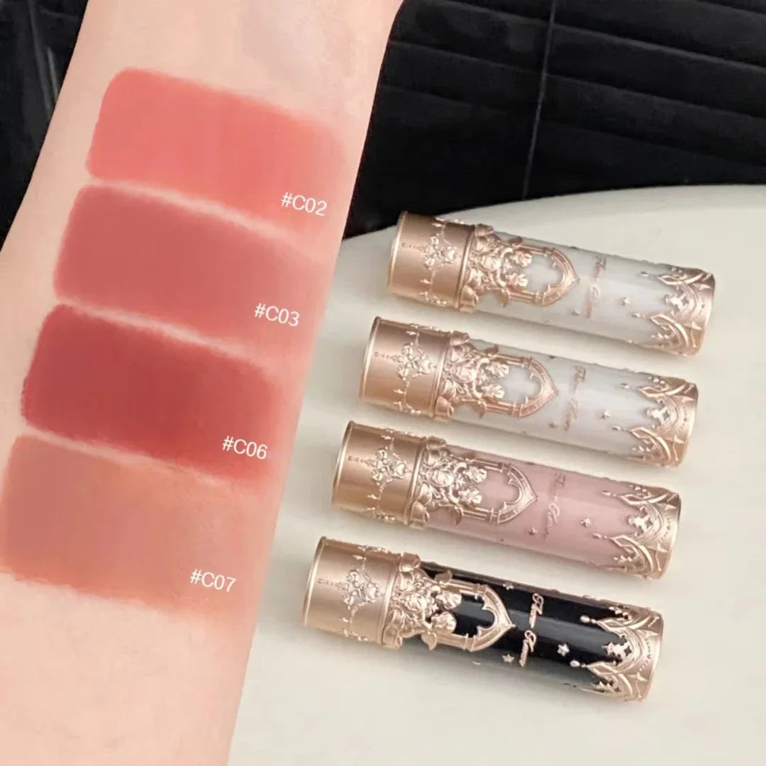 Flower Knows Little Angel Velvet Matte Lipstick Waterproof Long Lasting Soft Moisturizing Lip Gloss K Beauty Clean Girl Makeup