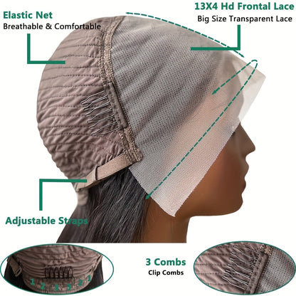 Bob Wig Human Hair 13x4 Lace Front Wigs Human Hair Pre Plucked Glueless Wigs Human Hair Short Bob Wigs Brazilian Body Wave Wear And Go Human Hair Wig