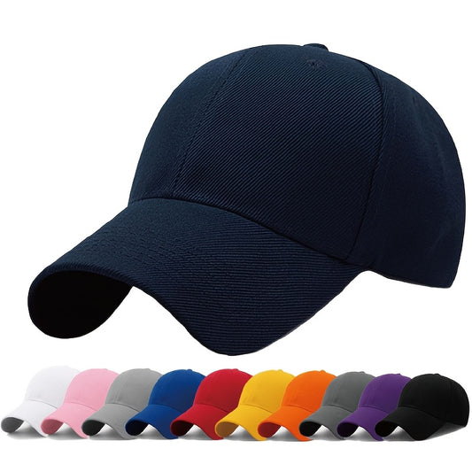 Men&Women's Vintage Solid Adjustable Curved Brim Baseball Cap for Outdoor for King's Day
