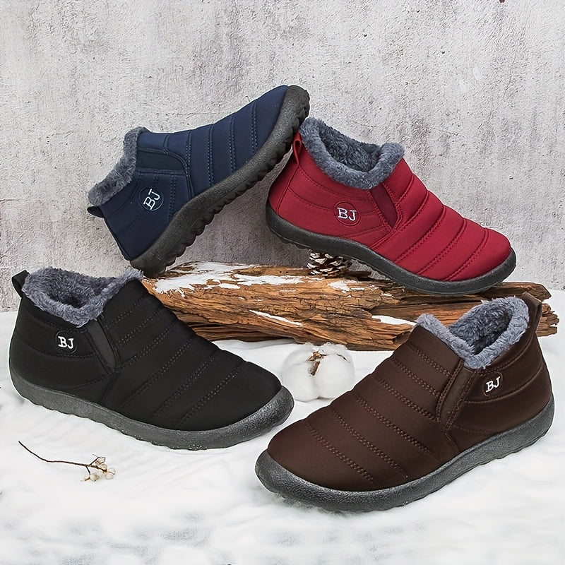 Women Winter Boots Slip On Winter Shoes for Women Ankle Boots Female Snow Boots, Winter Ankle Boots for Women, Snow Boots for Women High Quality Non Slip, Shoes for Women Winter, Fleece Boots, High Quality Winter Boots
