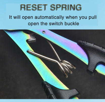 Saltwater Resistant Fishing Pliers with Split Ring Hook Removers, Lanyard & Sheath - Essential Fishing Gear Accessories for Easy Tackle Management - Stainless Steel - For Anglers - Ideal for Saltwater & Freshwater Fishing - G
