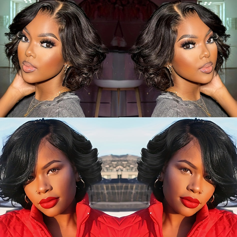 Women's Brazilian Human Hair Wig 13x4 Lace Front Glueless - Pre-Plucked, 150% Density Loose Wave 100% Wig for, Natural Look for Daily & Party Wear, No Glue Needed (Fits Dark Beige Tones)