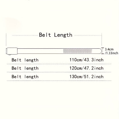 Men's Luxury Automatic Belt - Adjustable Formal & Casual Dress Belt with Alloy Auto Buckle, One-Touch Closure, Compatible with Dress Pants, Jeans, Business & Casual Attire - Ideal Gift for Dad, Husband, Professionals - Durabl