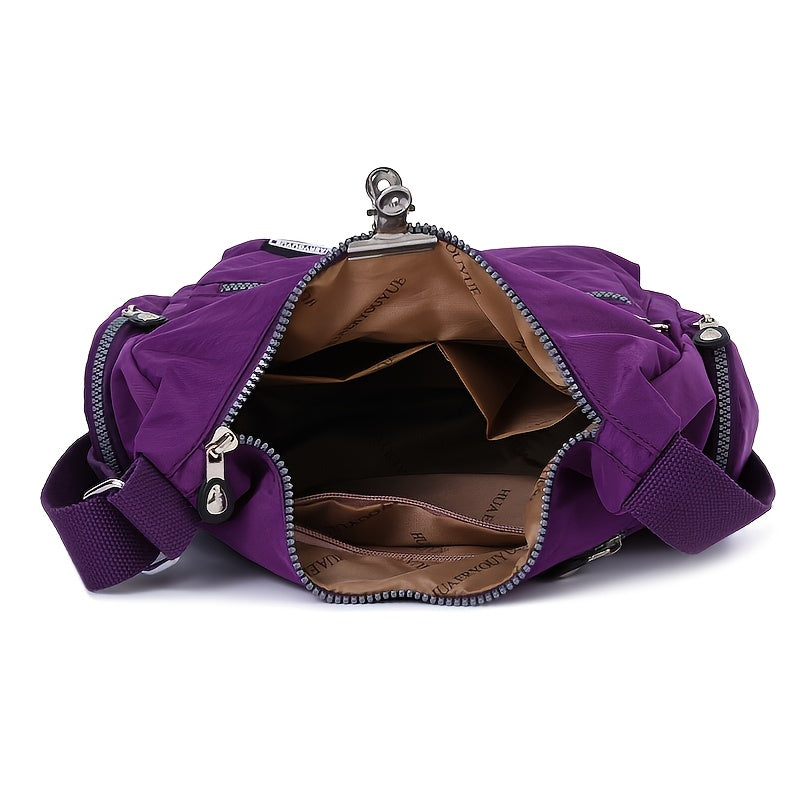 [Lightweight Square Bag] Lightweight Multi-Pocket Square Bag | Unisex Messenger Bag for Men and Women, Travel Shoulder Crossbody Bag